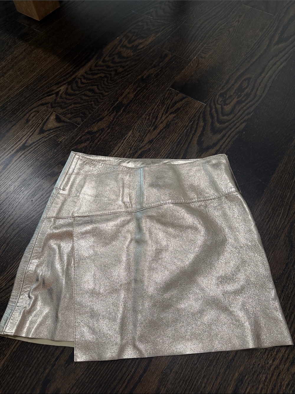 Ba&sh gold mini skirt